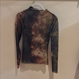 Zara Sheer Brown Top